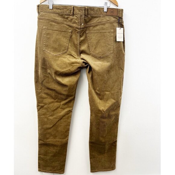 Peter Millar Superior Soft Corduroy Five Pocket Pants Men’s Khaki Sz 38 NWT - Picture 2 of 14